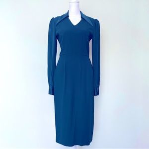NWT: Jane Long Sleeve Pencil Dress in Evergreen